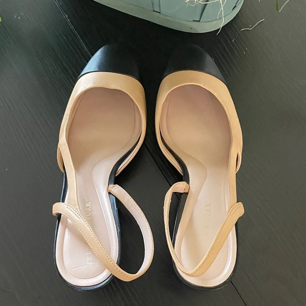 Preston & York Black and Tan Heels - Picture 1 of 6